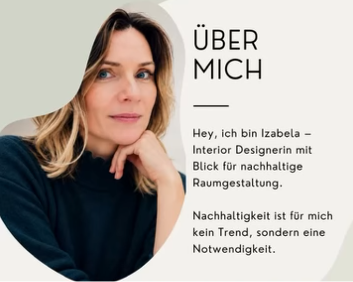Über Izabela - Interior Designerin mit Blick für nachhaltige Raumgestaltung