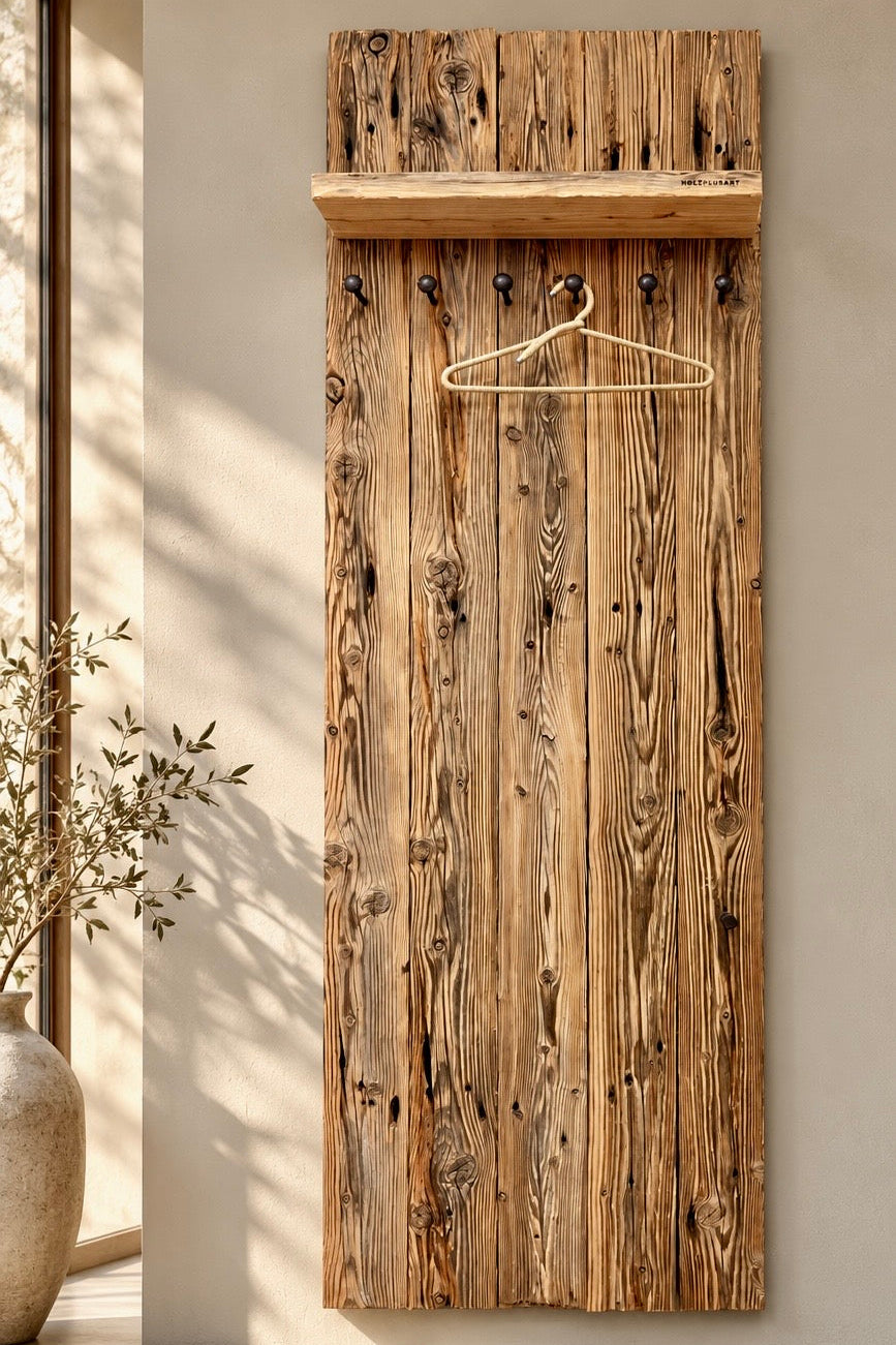 Garderobe SCHEUN - aus recycelter Lärche 200 × 68 cm
