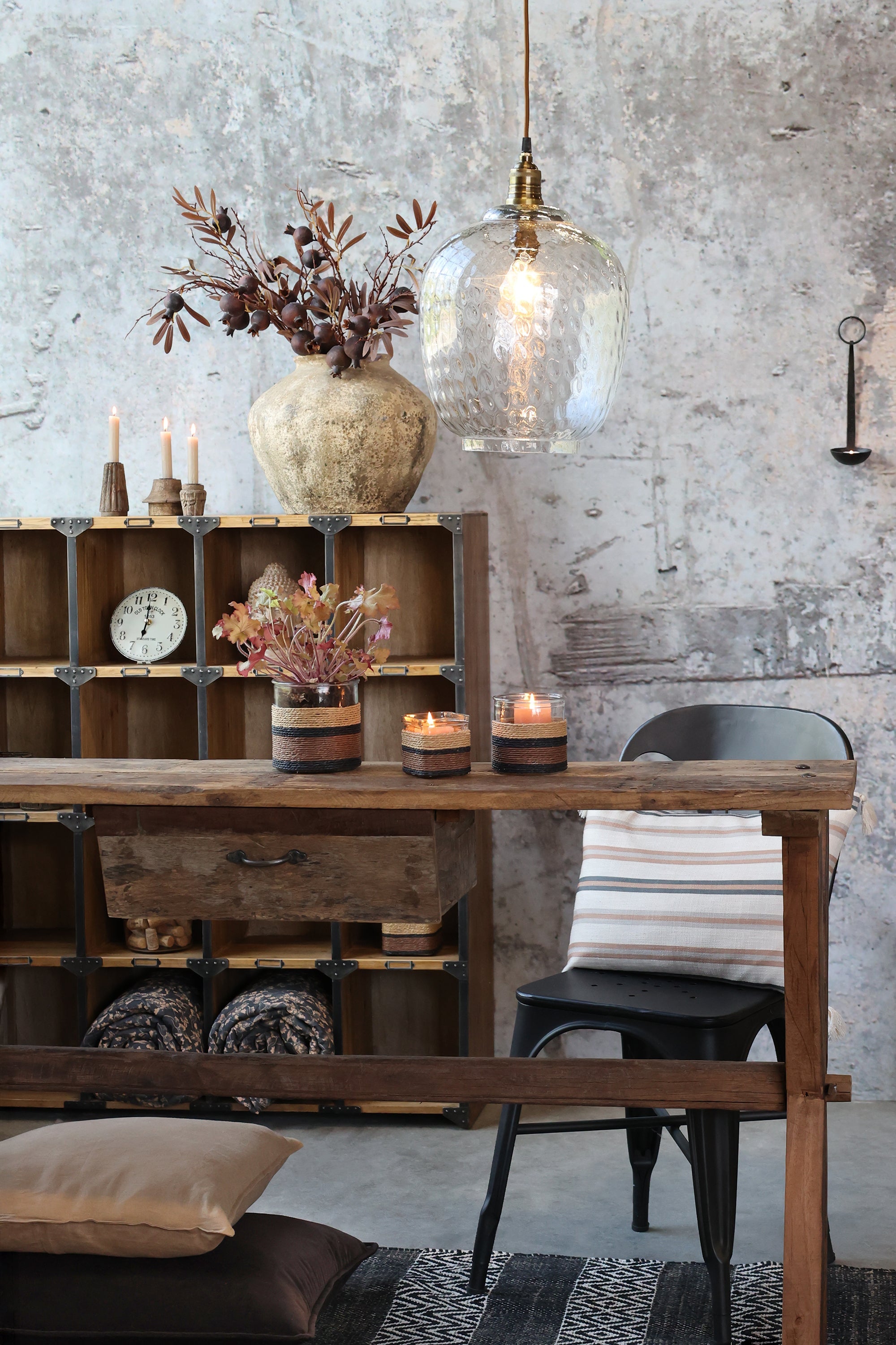 Grimaud Konsolentisch mit Schublade aus recyceltem Holz