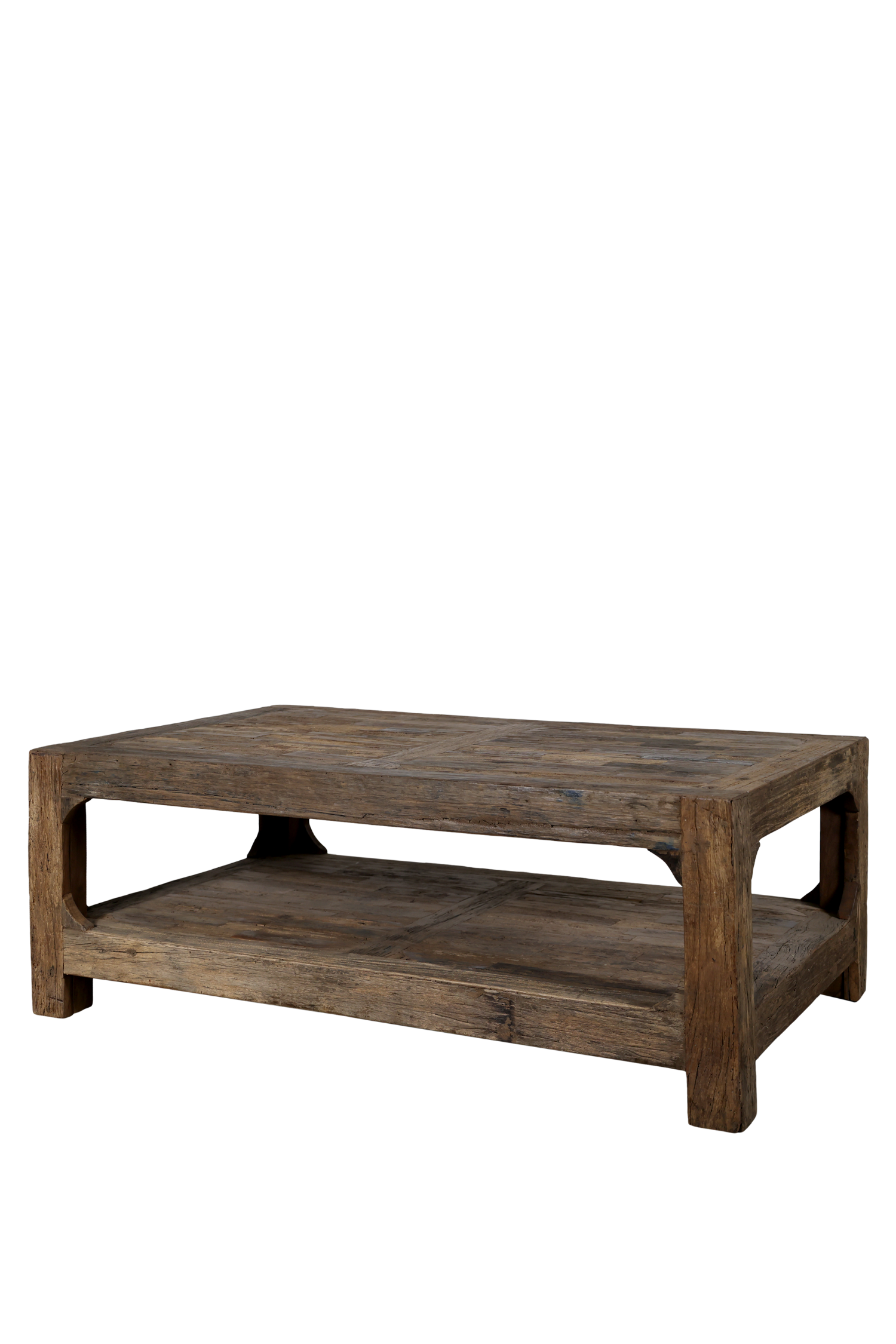 Grimaud Couchtisch mit Regal - aus recyceltem Holz