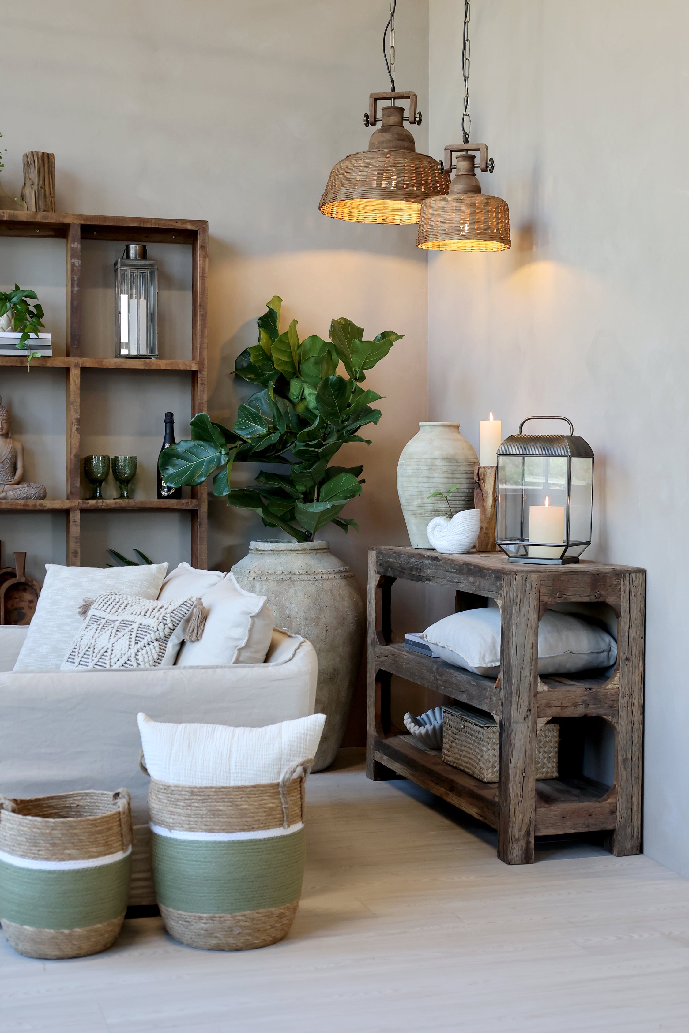 Grimaud Regal mit 3 Böden - aus recyceltem Holz