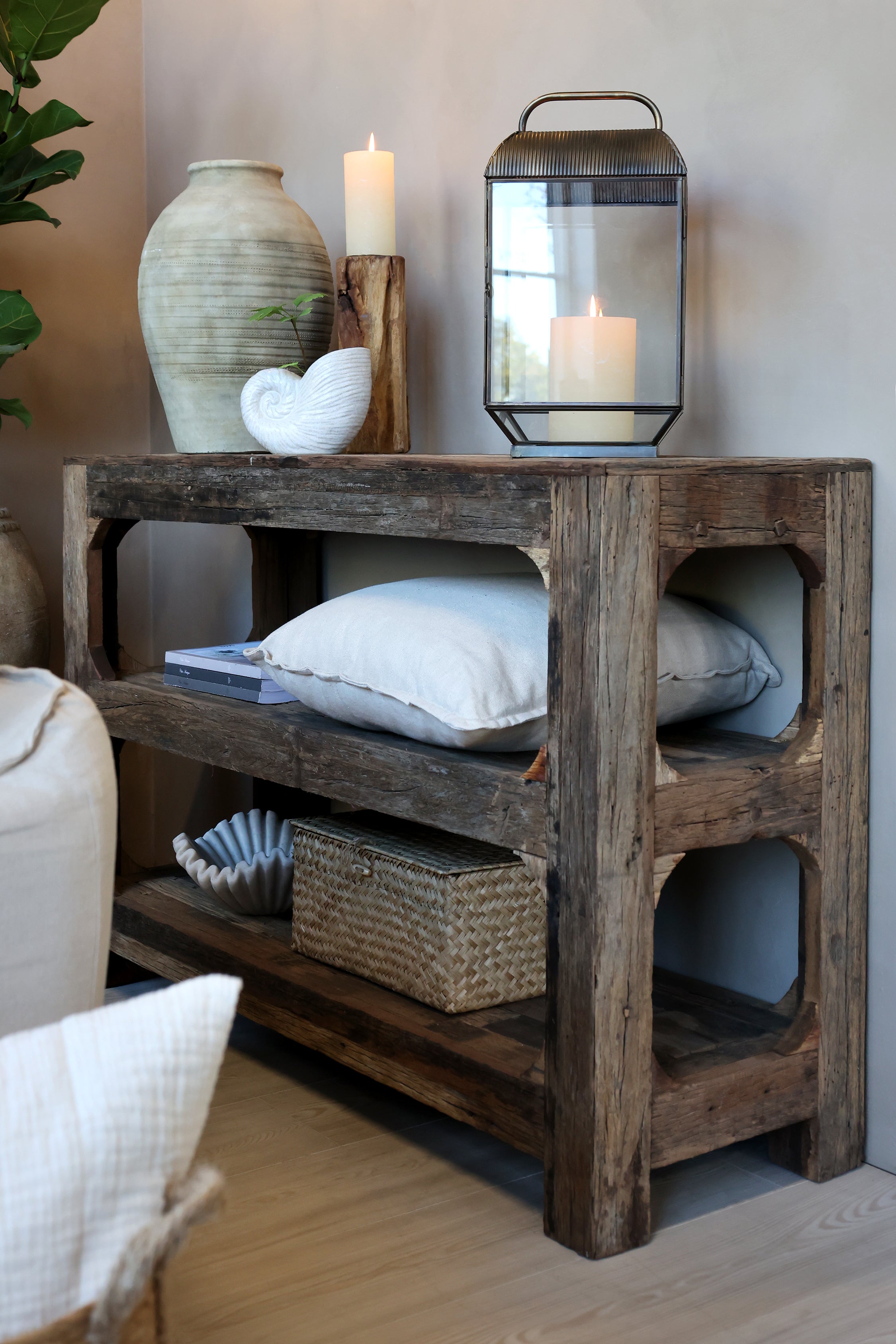 Grimaud Regal mit 3 Böden - aus recyceltem Holz