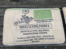 Sitzkissen 50x40cm - aus gebrauchtem Kaffeesack