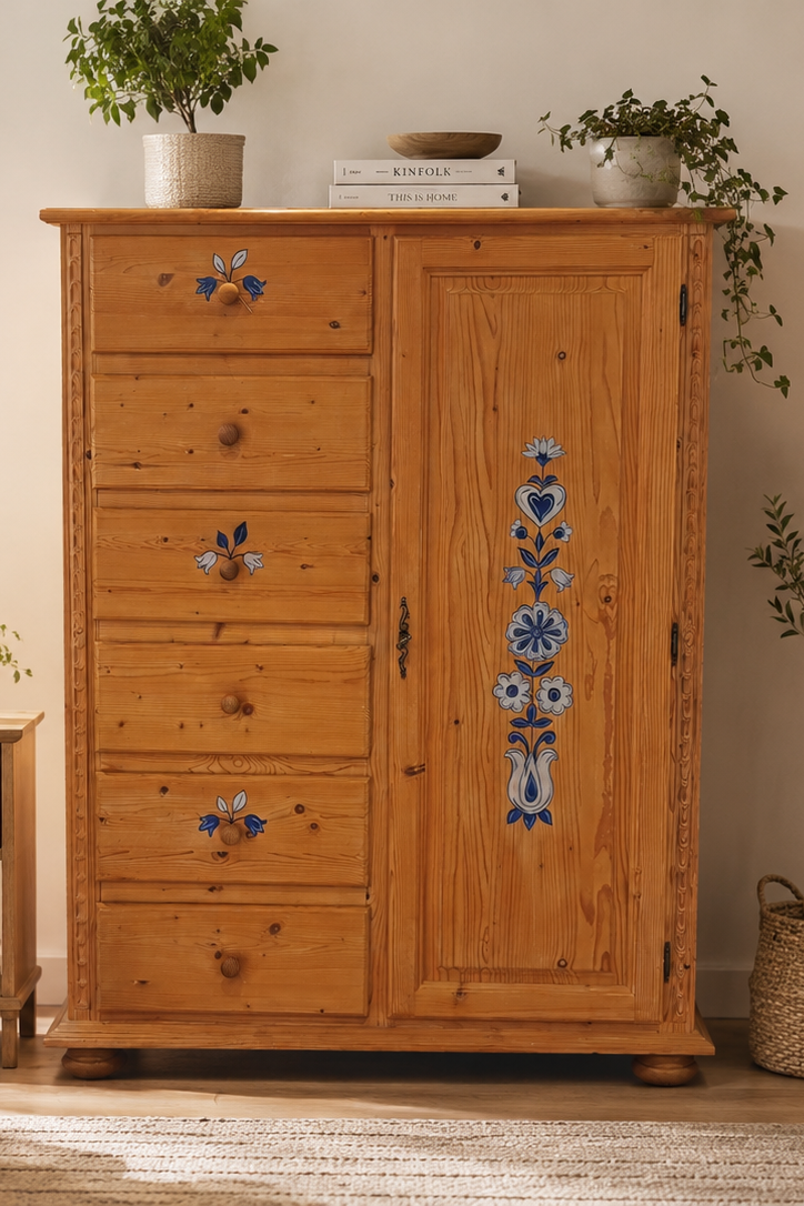 Bauernschrank Trude - Massivholz, Kiefer