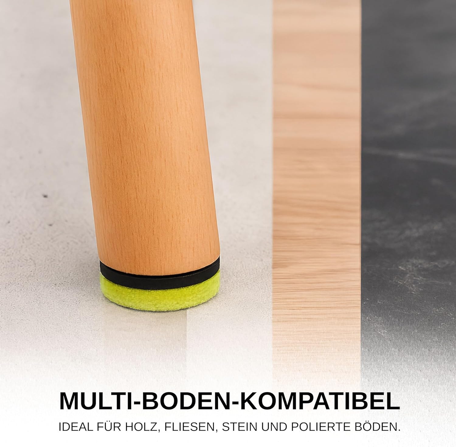 Filzgleiter aus gebrauchten Tennis- & Padelbällen