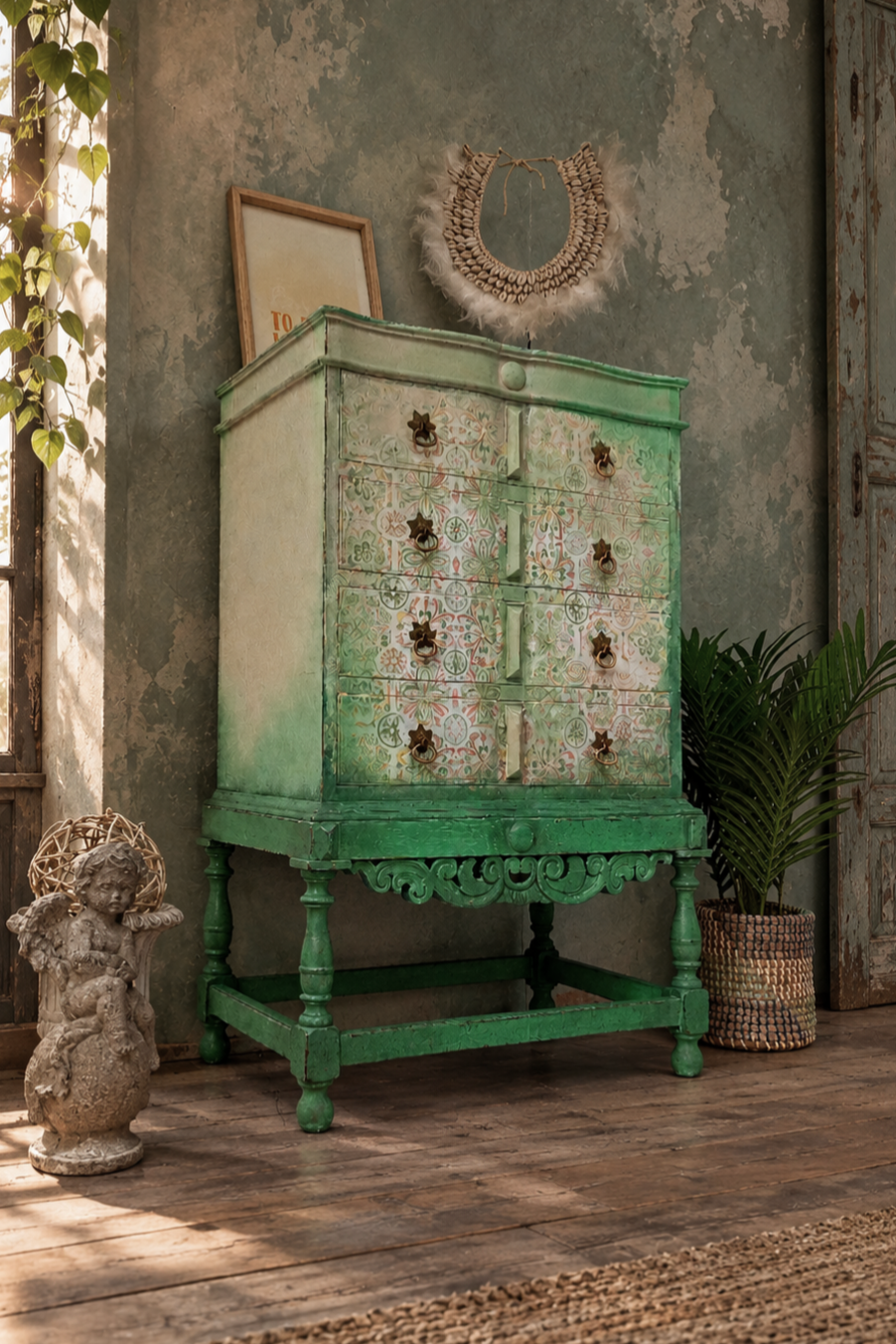 Holz Schränkchen Vintage - Re:design Unikat von Mö.beleben