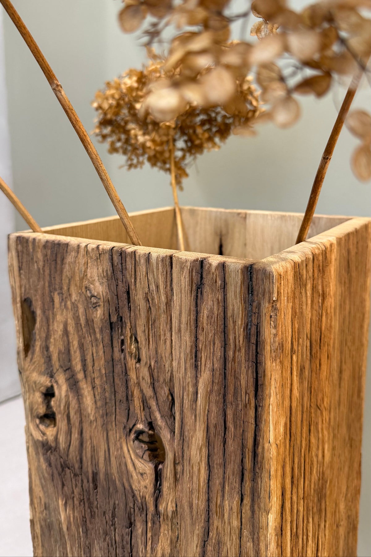 Vase Tilda - recycelter Bootssteg lackiert