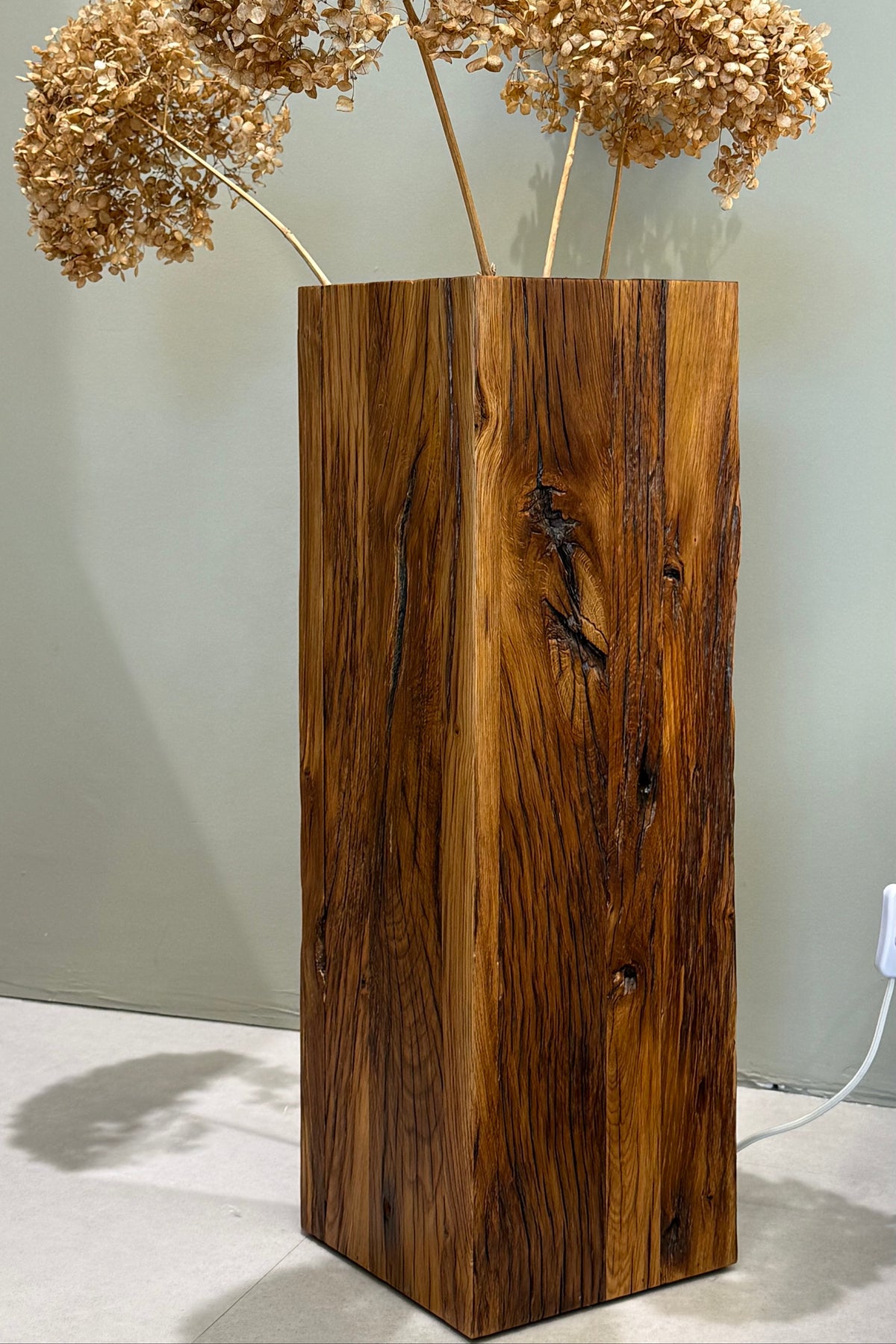 Vase Tilda - recycelter Bootssteg geölt