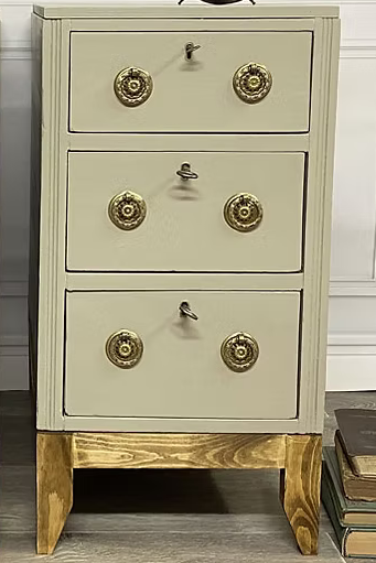 Nachttische Vintage – 2er-Set aus altem Schreibtisch
