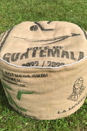 Pouf Guatemala - aus gebrauchtem Kaffeesack