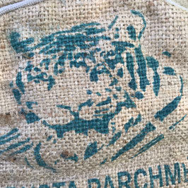 Pouf Tiger - aus gebrauchtem Kaffeesack