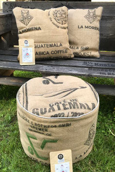 Pouf Guatemala - aus gebrauchtem Kaffeesack