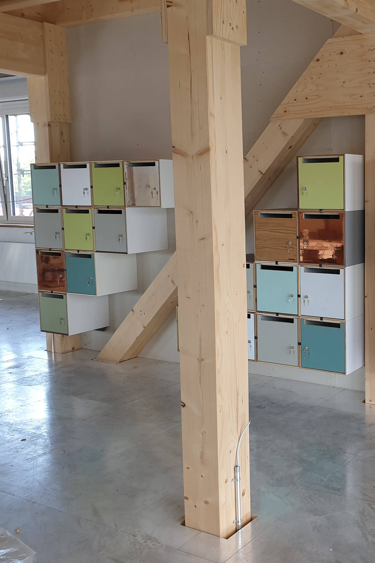 "Post:Nix" Schließfach – Modulares Käschtle aus Restmaterial