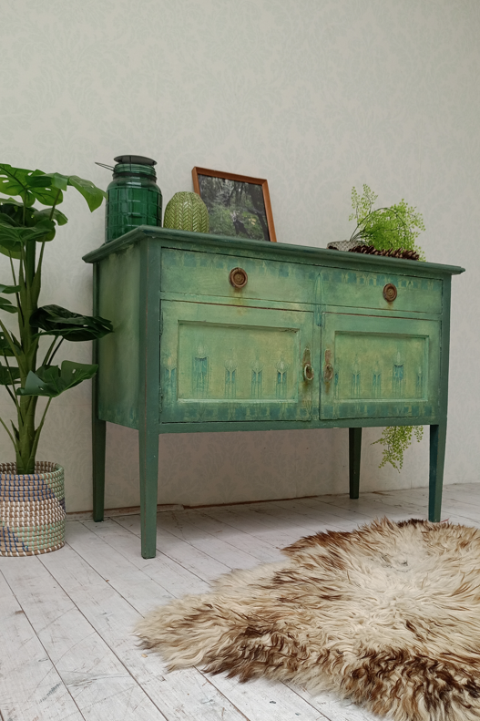 Holz Kommode Schrank Smaragd - Re:design Unikat von Mö.beleben
