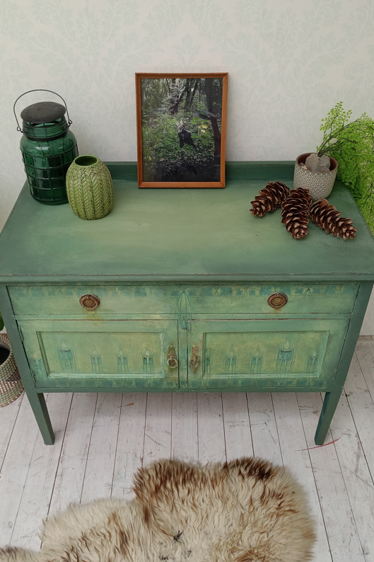 Holz Kommode Schrank Smaragd - Re:design Unikat von Mö.beleben