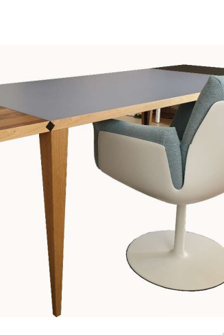 Tisch Bilk 140 x 80 cm – Zerlegbarer Tisch aus Restmaterial