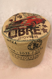Sitzhocker Cuba Libre - aus ausgedientem Kaffeesack