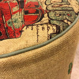Sitzhocker Cuba Libre - aus ausgedientem Kaffeesack