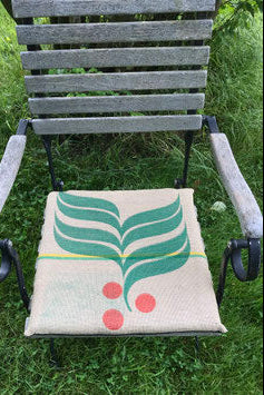 Sitzkissen Brasil 40x40cm - aus gebrauchtem Kaffeesack