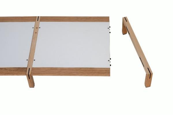 Zerlegbares Massivholzgestell des Flexomat