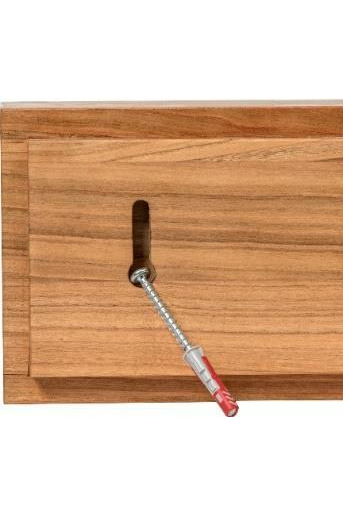 Gira Drehlade in Holz und farbigem HPL