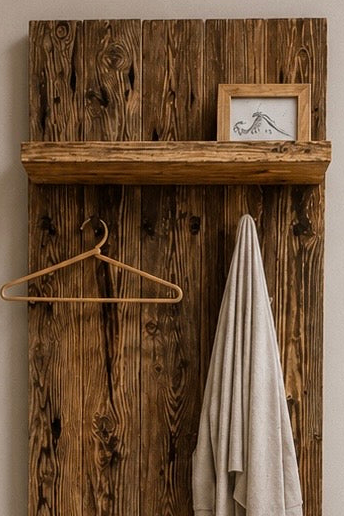 Garderobenregal Unikat aus Lärche 200 × 68 cm