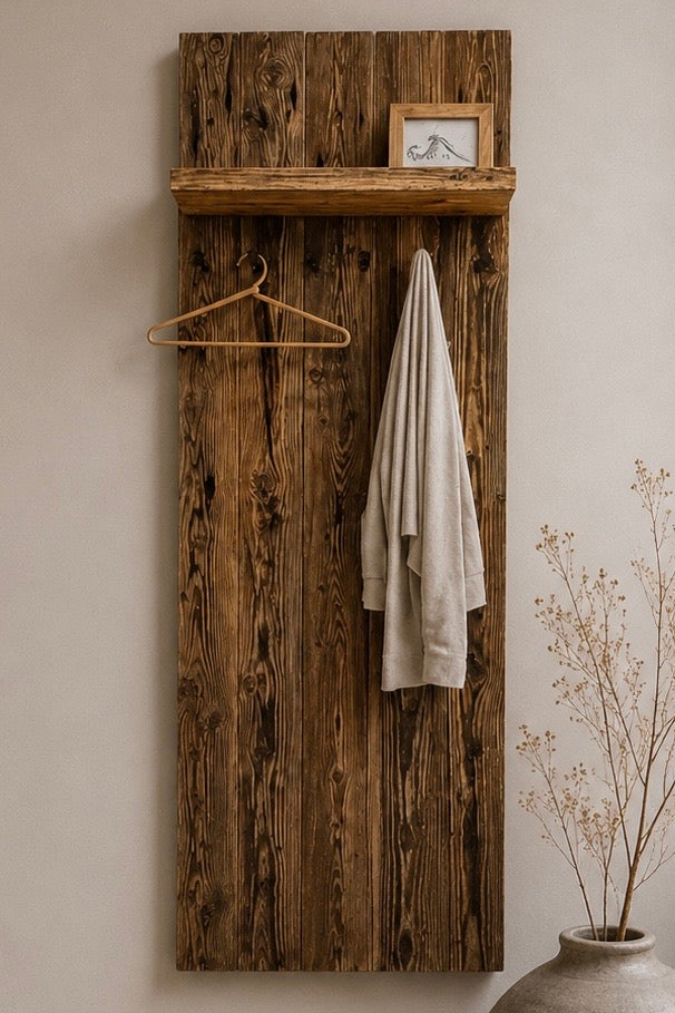 Garderobenregal Unikat aus Lärche 200 × 68 cm