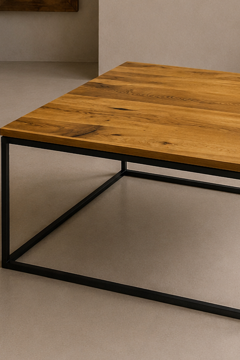 Couchtisch Unikat „Quadrat“ 50 × 50 cm