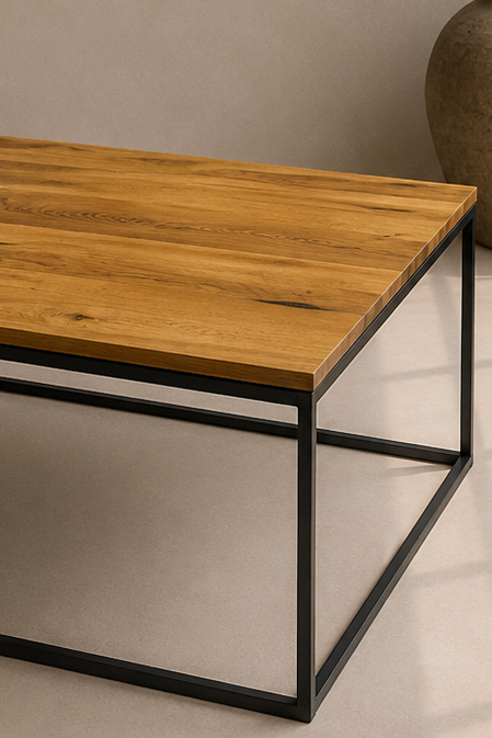 Couchtisch Unikat „Quadrat“ 50 × 50 cm