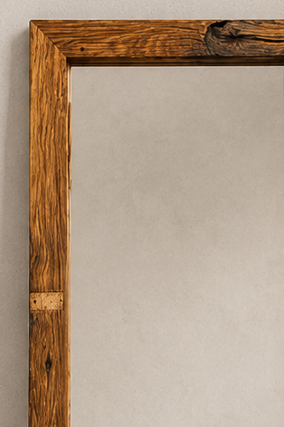 Standspiegel Unikat aus alter Eiche 205 × 74 cm