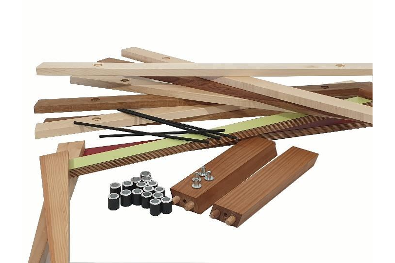 Bauteile und Verbindungselemente der Listelli Bank