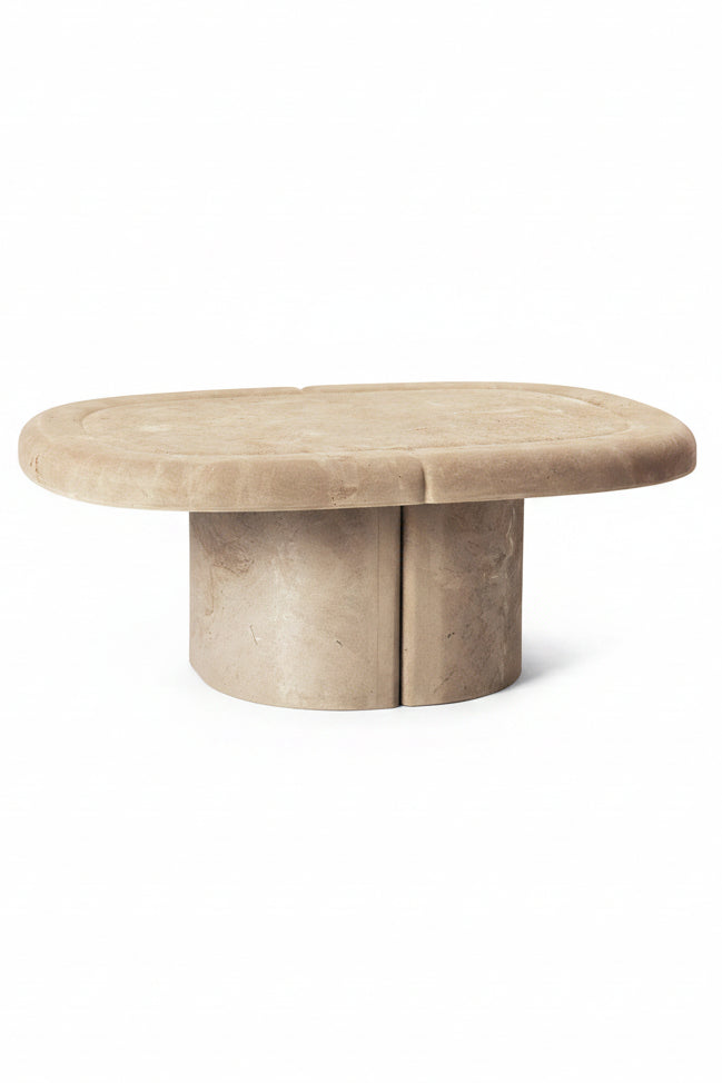 Couchtisch Alder Lounge Table Oval - aus Matek™, Sand – Produktansicht