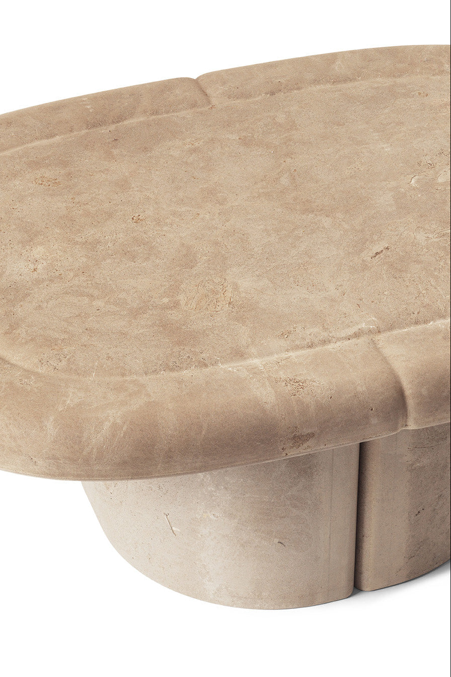 Couchtisch Alder Lounge Table Oval - aus Matek™, Sand – Detailansicht