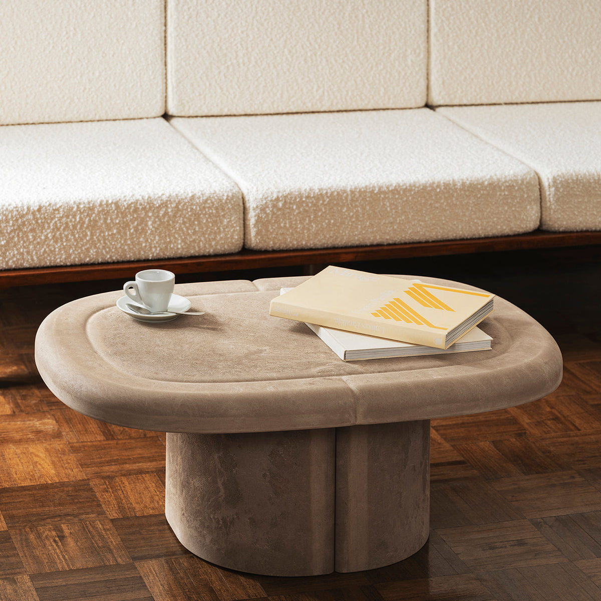Couchtisch Alder Lounge Table Oval - aus Matek™, Sand – weitere Ansicht
