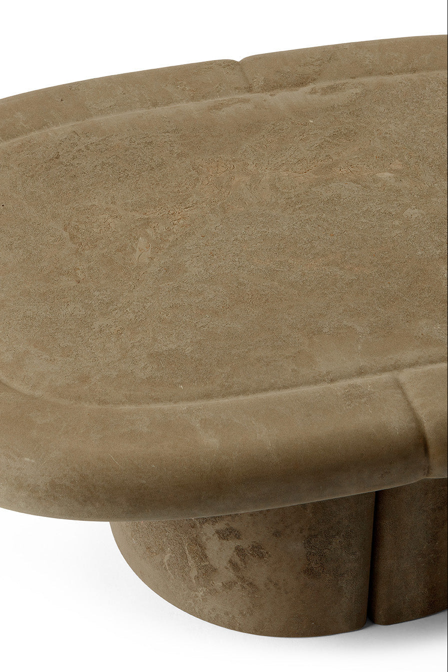 Couchtisch Alder Lounge Table Oval - aus Matek™, Earth Grey – Detailansicht