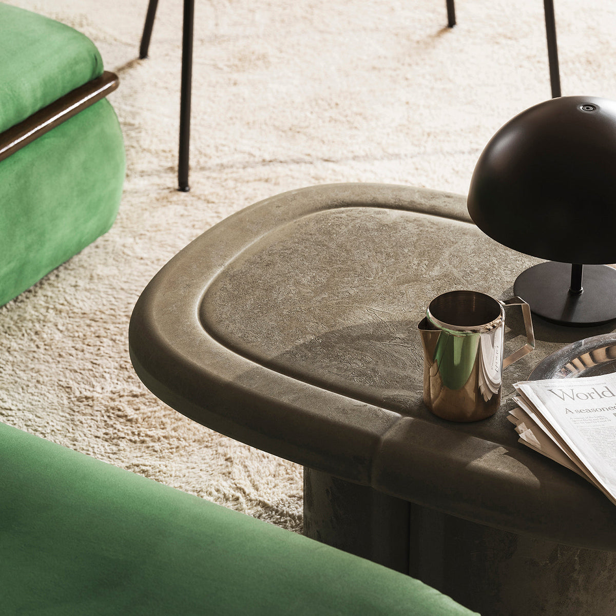 Couchtisch Alder Lounge Table Oval - aus Matek™, Earth Grey – weitere Ansicht