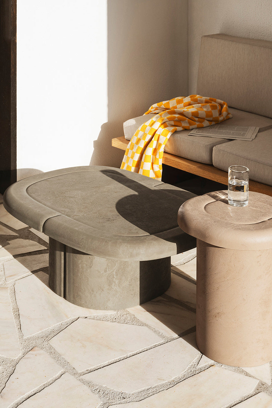 Couchtisch Alder Lounge Table Oval - aus Matek™, Earth Grey – weitere Ansicht