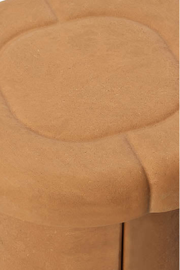 Hocker Alder Stool - aus Matek™, Terracotta