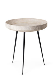 Mater Bowl Table Beistelltisch – Wood Waste Grey – Vorderansicht