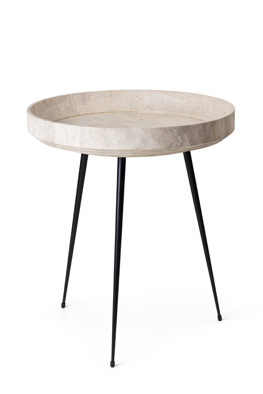 Mater Bowl Table Beistelltisch – Wood Waste Grey – Vorderansicht