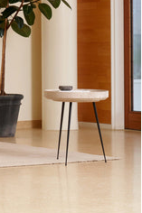 Beistelltisch Bowl Table - aus Holzresten, Wood Waste Grey