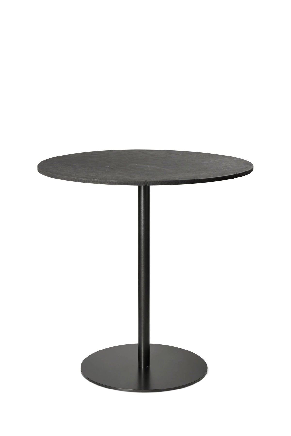 Mater Café Table – Coffee Waste Black – H 71,4 cm – Ø 70 cm – Gesamtansicht