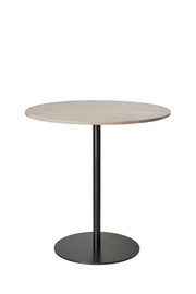 Mater Café Table – Wood Waste Grey – H 71,4 cm – Ø 70 cm – Gesamtansicht