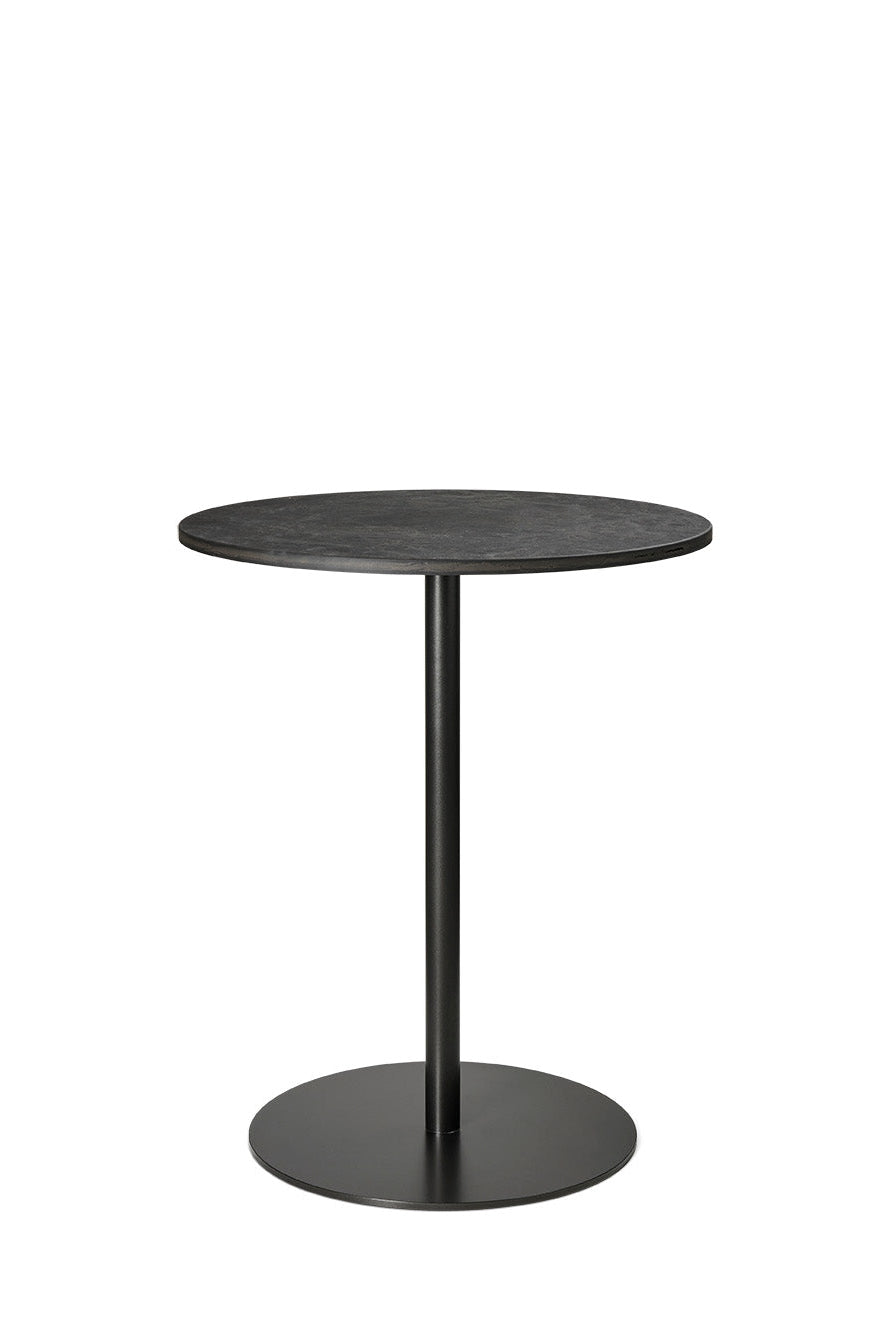 Mater Café Table – Coffee Waste Black – H 71,6 cm – Ø 60cm – Gesamtansicht