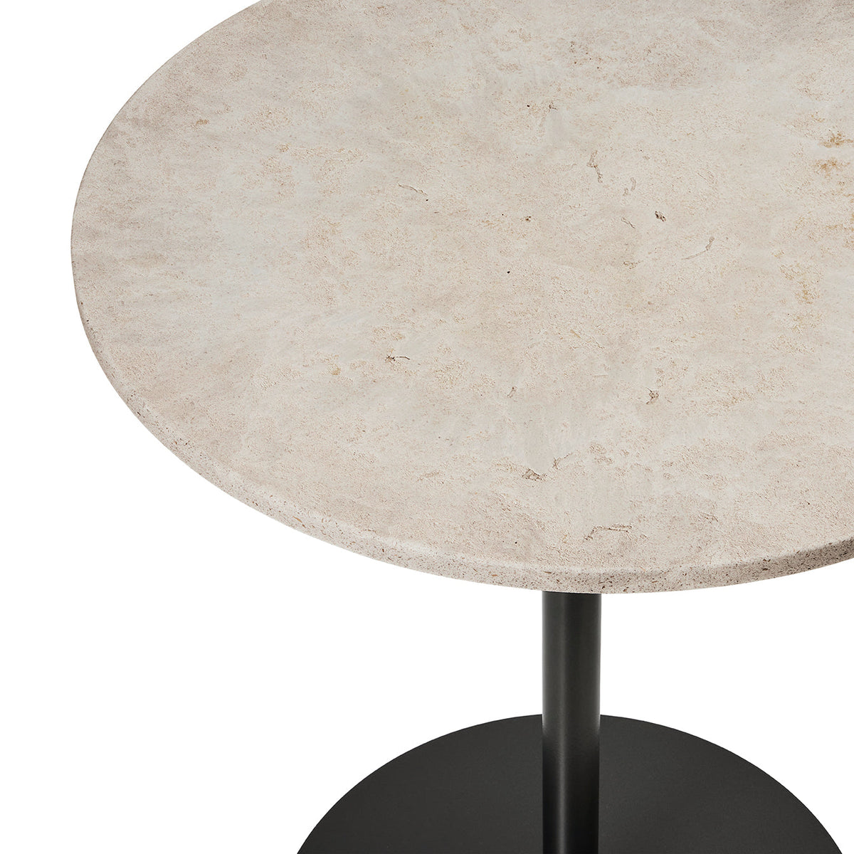 Mater Café Table – Wood Waste Grey – H 71,6 cm – Ø 60cm – Materialdetail