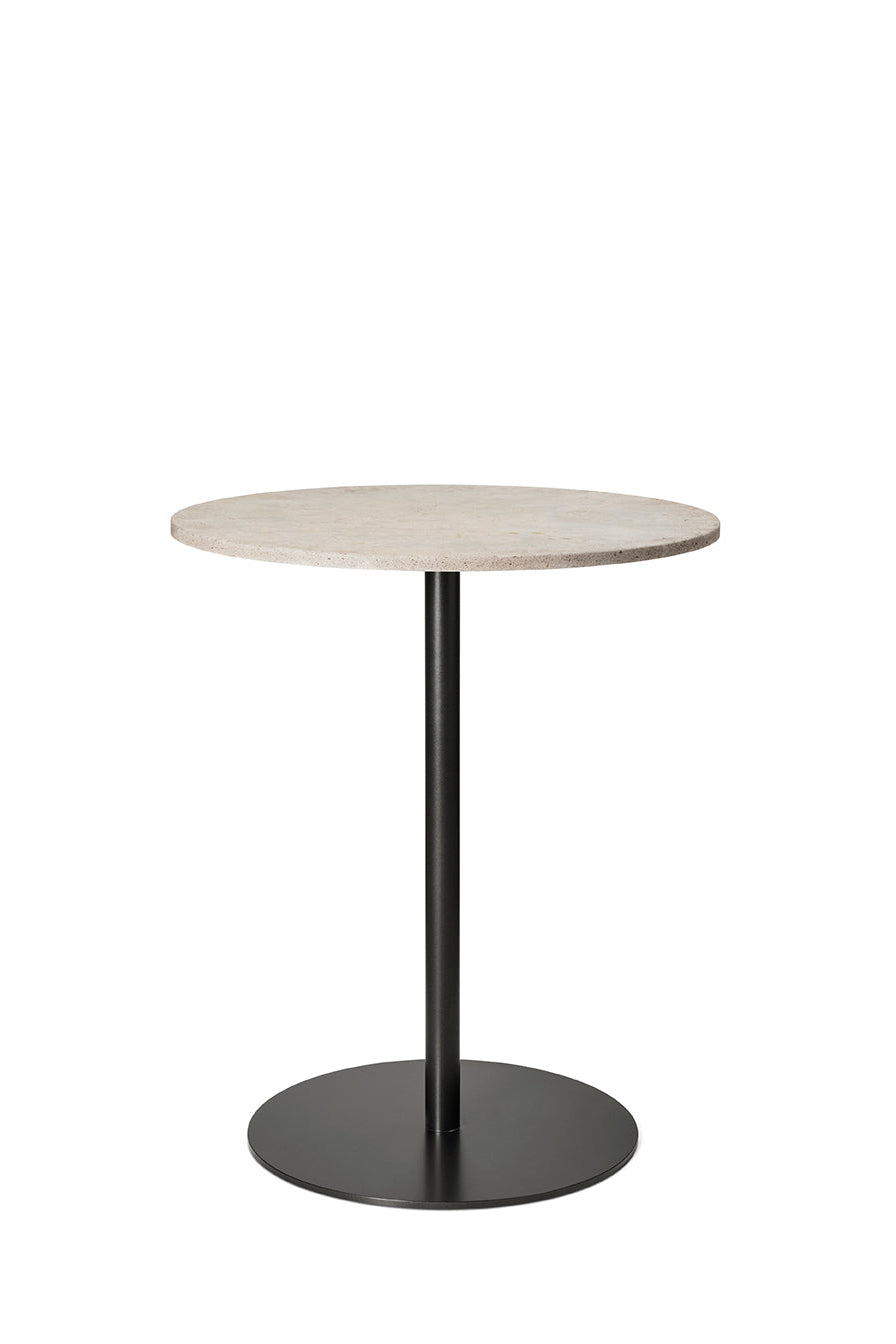 Mater Café Table – Wood Waste Grey – H 71,6 cm – Ø 60cm – Gesamtansicht