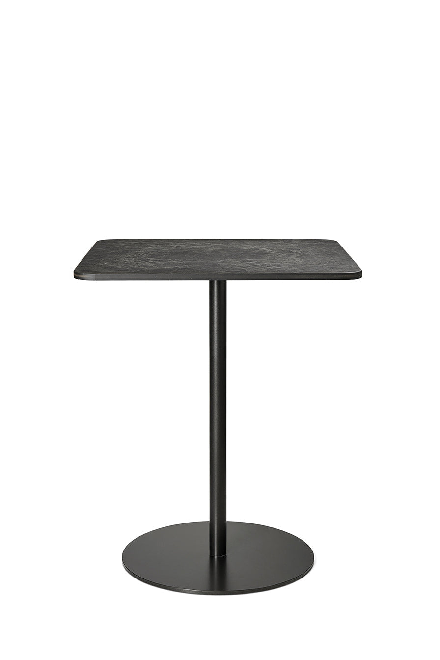 Mater Café Table – Coffee Waste Black – H 71,6 cm – 60 x 60cm – Gesamtansicht