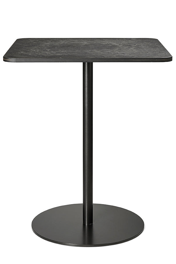 Cafétisch Café Table 60 × 60 cm - aus Kaffeeresten, Coffee Waste Black