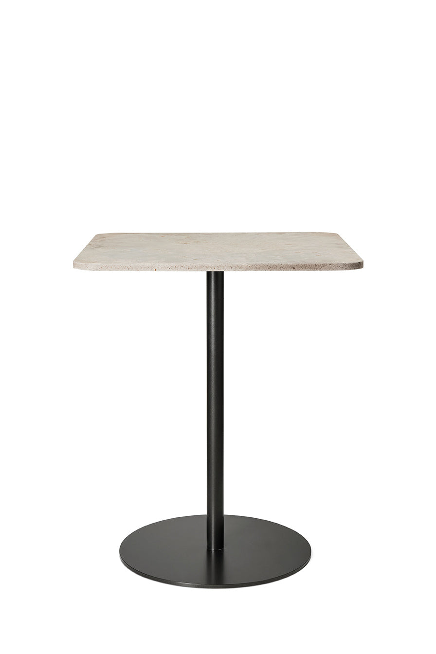 Mater Café Table – Wood Waste Grey – H 71,6 cm – 60 x 60cm – Gesamtansicht