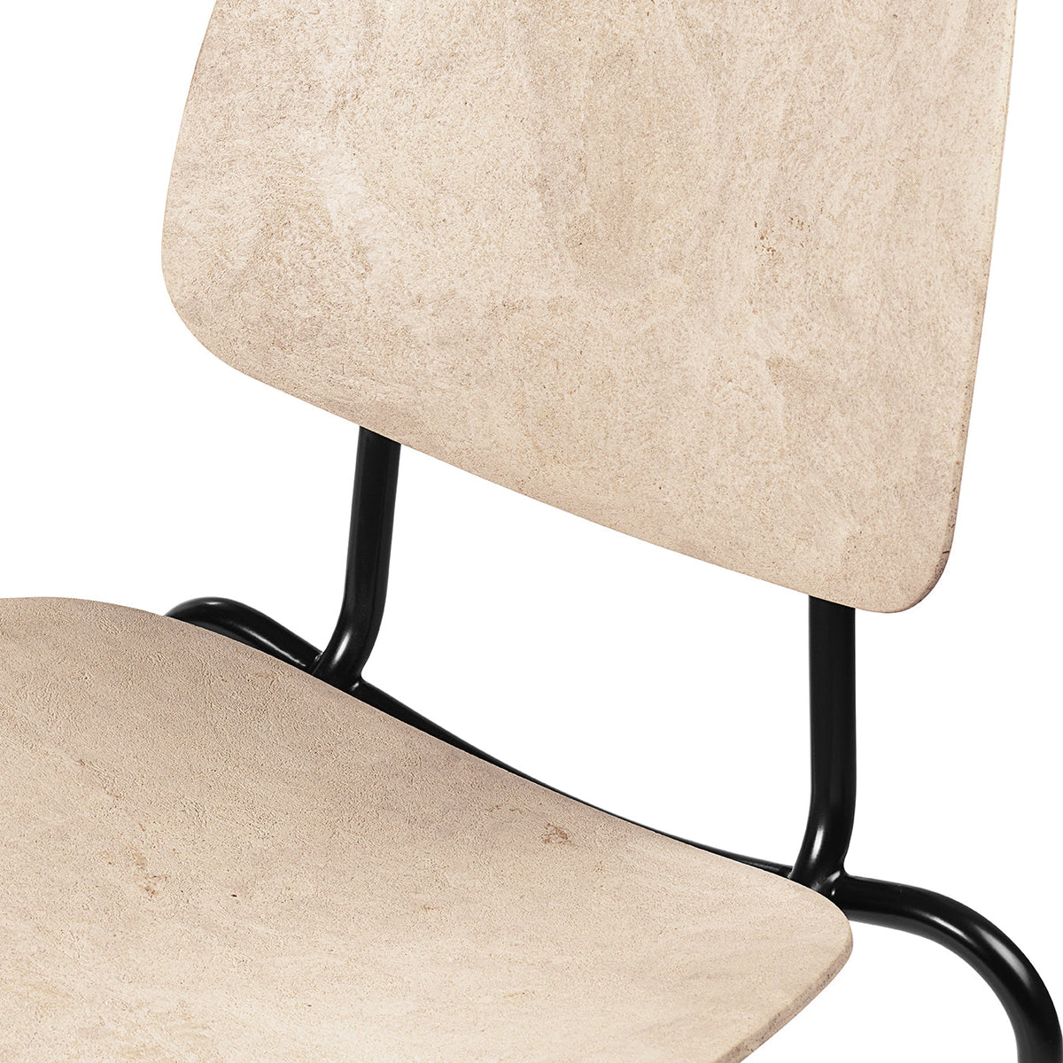 Mater Compound Esszimmerstuhl – Wood Waste Grey – Materialdetail
